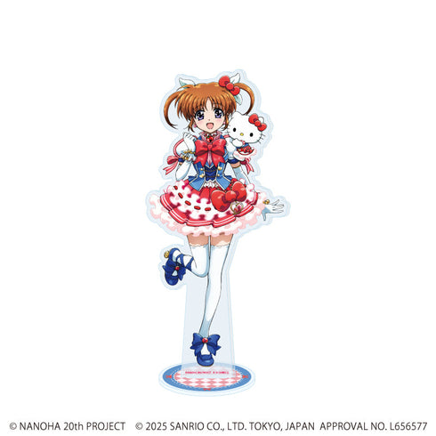 『魔法少女リリカルなのはシリーズ×サンリオキャラクターズ』BIGアクリルスタンド01/なのは×ハローキティ(等身イラスト)