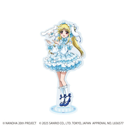 『魔法少女リリカルなのはシリーズ×サンリオキャラクターズ』BIGアクリルスタンド02/フェイト×シナモロール(等身イラスト)