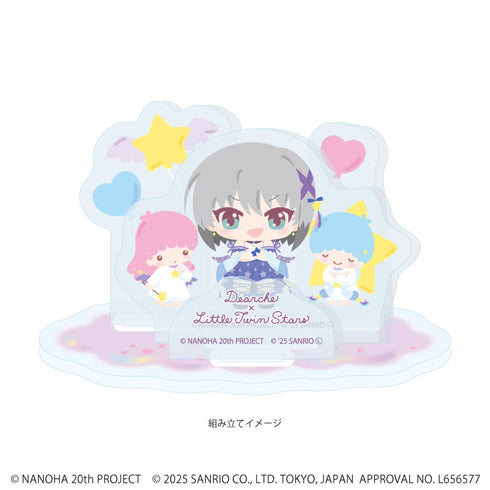 『魔法少女リリカルなのはシリーズ×サンリオキャラクターズ』アクリルスタンドプレート04/ディアーチェ×リトルツインスターズ(ミニキャライラスト)