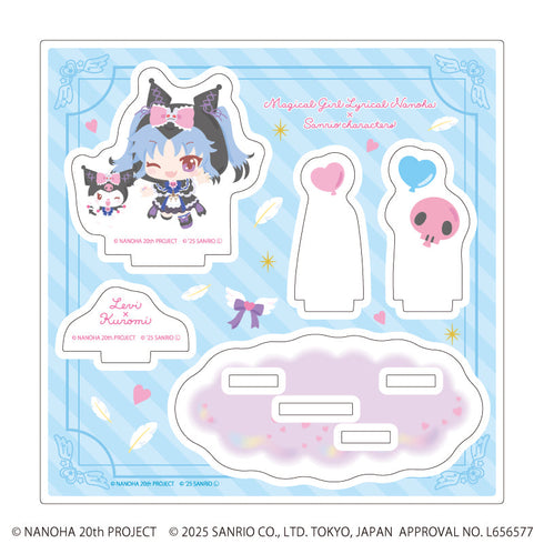 『魔法少女リリカルなのはシリーズ×サンリオキャラクターズ』アクリルスタンドプレート06/レヴィ×クロミ(ミニキャライラスト)