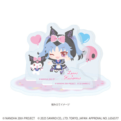 『魔法少女リリカルなのはシリーズ×サンリオキャラクターズ』アクリルスタンドプレート06/レヴィ×クロミ(ミニキャライラスト)