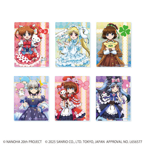 『魔法少女リリカルなのはシリーズ×サンリオキャラクターズ』アクリルカード01/BOX(全6種)(等身イラスト)