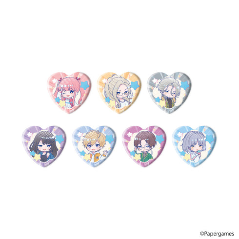 『シャイニングニキ』ハート型缶バッジ01/BOX(全7種)(POP Artイラスト)
