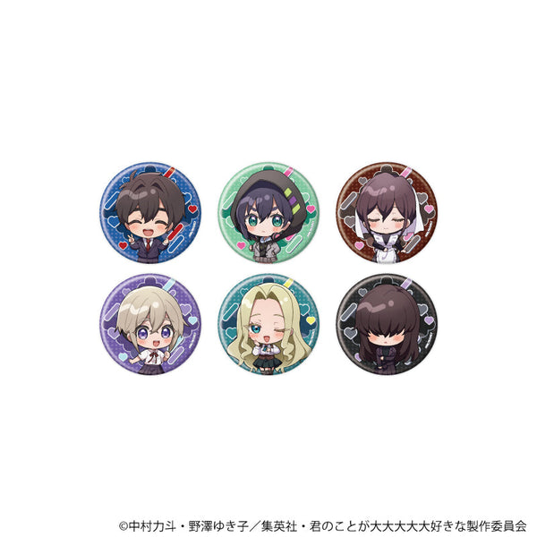 『君のことが大大大大大好きな100人の彼女』缶バッジ07/BOX(全6種)(ミニキャライラスト)
