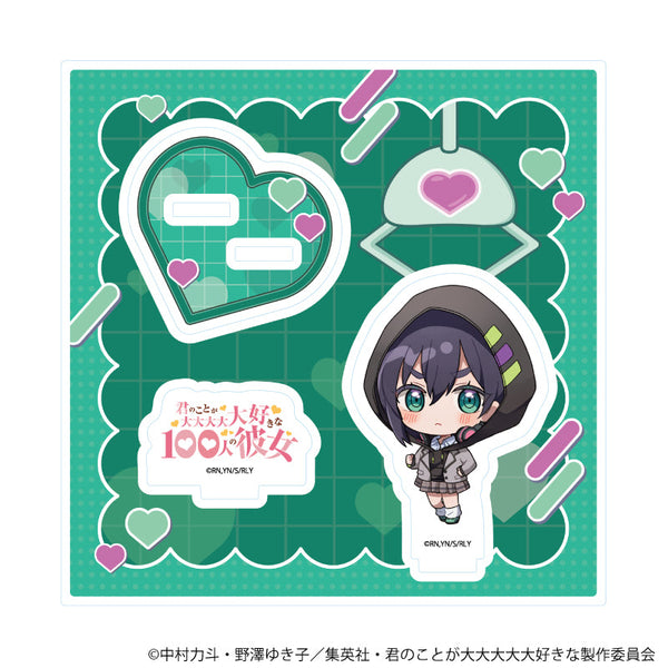 『君のことが大大大大大好きな100人の彼女』アクリルスタンドプレート08/原賀胡桃(ミニキャライラスト)