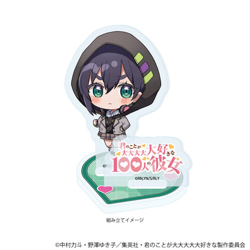 『君のことが大大大大大好きな100人の彼女』アクリルスタンドプレート08/原賀胡桃(ミニキャライラスト)
