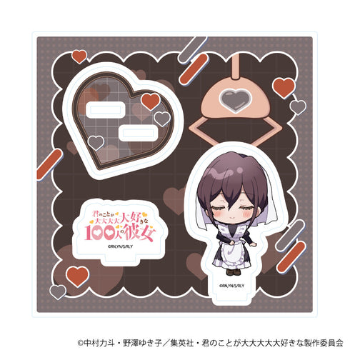『君のことが大大大大大好きな100人の彼女』アクリルスタンドプレート09/銘戸芽衣(ミニキャライラスト)