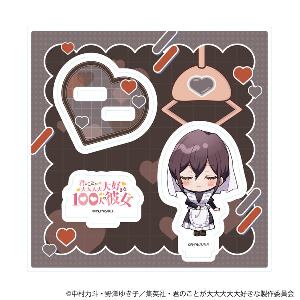 『君のことが大大大大大好きな100人の彼女』アクリルスタンドプレート09/銘戸芽衣(ミニキャライラスト)