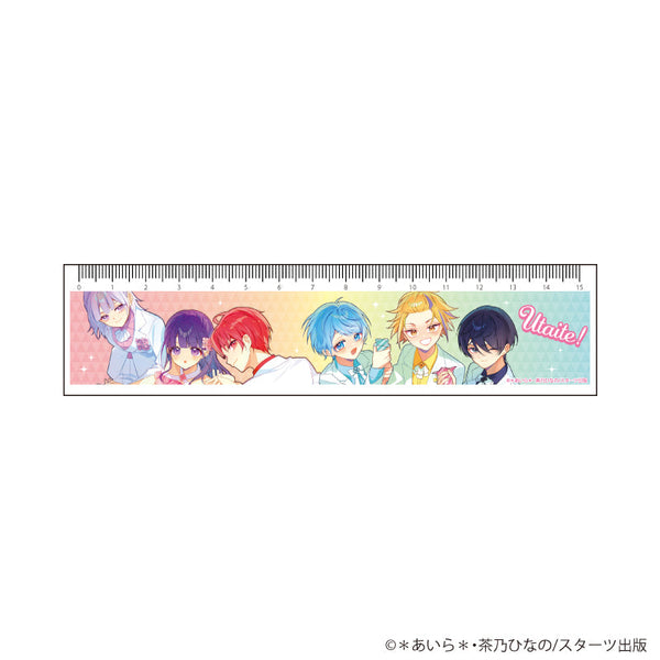 『ウタイテ!』定規15cm01/集合デザイン(公式イラスト)