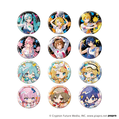 『ピアプロキャラクターズ』ホログラム缶バッジ(57mm)01/ペンキver. BOX(全12種)(描き起こしイラスト)