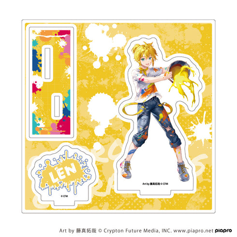 『ピアプロキャラクターズ』アクリルスタンドプレート15/鏡音レン ペンキver.(描き起こしイラスト)