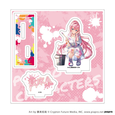 『ピアプロキャラクターズ』アクリルスタンドプレート16/巡音ルカ ペンキver.(描き起こしイラスト)