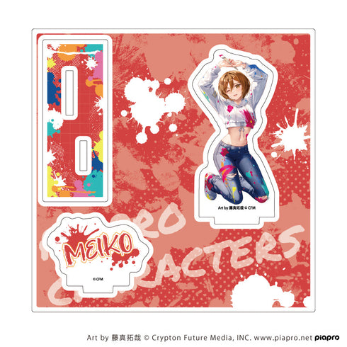 『ピアプロキャラクターズ』アクリルスタンドプレート17/MEIKO ペンキver.(描き起こしイラスト)