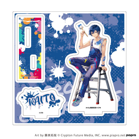 『ピアプロキャラクターズ』アクリルスタンドプレート18/KAITO ペンキver.(描き起こしイラスト)