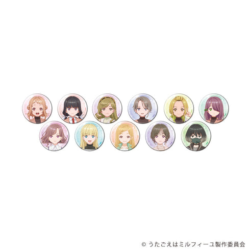 『うたごえはミルフィーユ』缶バッジ」01/コンプリートセット(全11種)(公式イラスト)