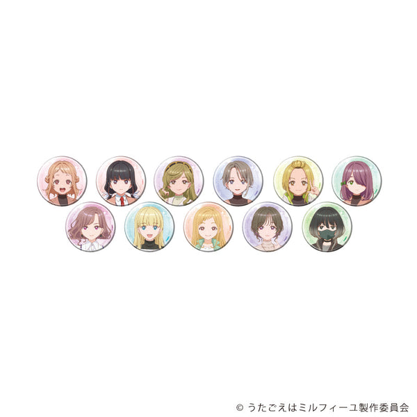 『うたごえはミルフィーユ』缶バッジ」01/コンプリートセット(全11種)(公式イラスト)