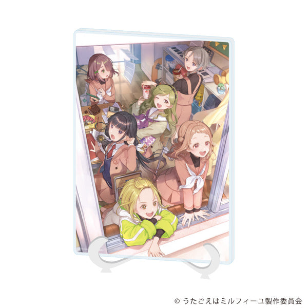 『うたごえはミルフィーユ』アクリルアートボード(A5サイズ)」01/キービジュアルデザイン(公式イラスト)