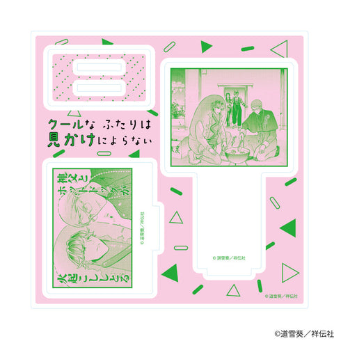 『クールなふたりは見かけによらない』アクリルスタンドプレート02/神父とホットドッグ(公式イラスト)