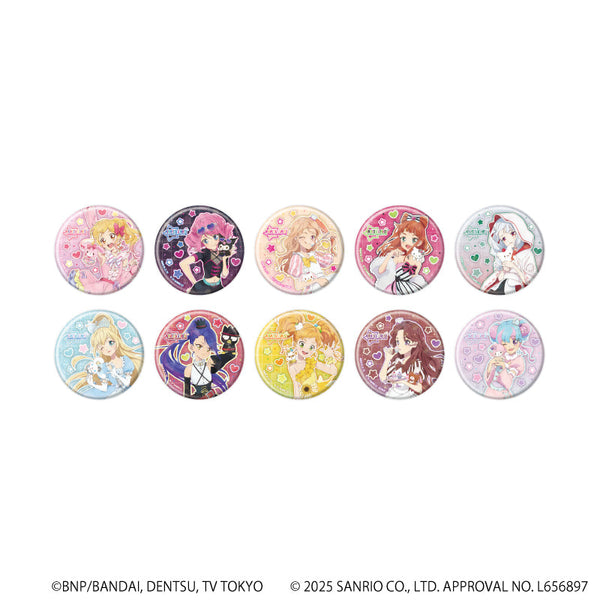 『アイカツスターズ!×サンリオキャラクターズ』ホログラム缶バッジ(57mm)01/BOX(全10種)(コラボイラスト(等身))
