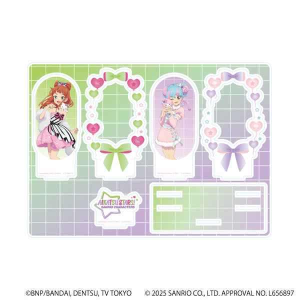 『アイカツスターズ!×サンリオキャラクターズ』プレミアム アクリルジオラマプレート02/B ver.(コラボイラスト(等身))