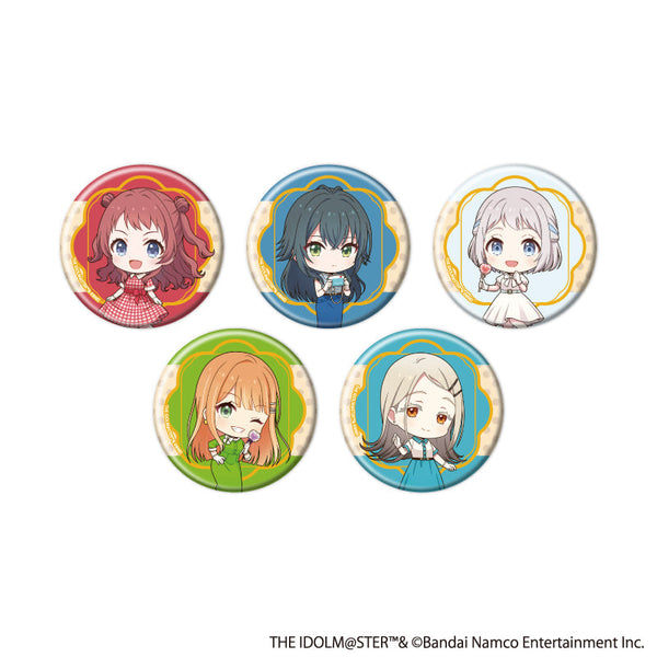 『アイドルマスターシリーズ×西武園ゆうえんち レトロフェス』缶バッジ07/学園アイドルマスター コンプリートセット(全5種)