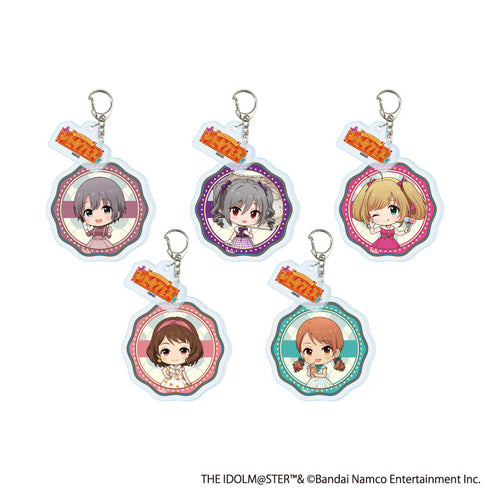 『アイドルマスターシリーズ×西武園ゆうえんち レトロフェス』パーツ付きアクリルキーホルダー02/アイドルマスター シンデレラガールズ コンプリートセット(全5種)
