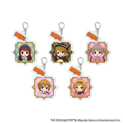 『アイドルマスターシリーズ×西武園ゆうえんち レトロフェス』パーツ付きアクリルキーホルダー03/アイドルマスター ミリオンライブ! コンプリートセット(全5種)