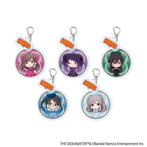 『アイドルマスターシリーズ×西武園ゆうえんち レトロフェス』パーツ付きアクリルキーホルダー05/アイドルマスター シャイニーカラーズ コンプリートセット(全5種)