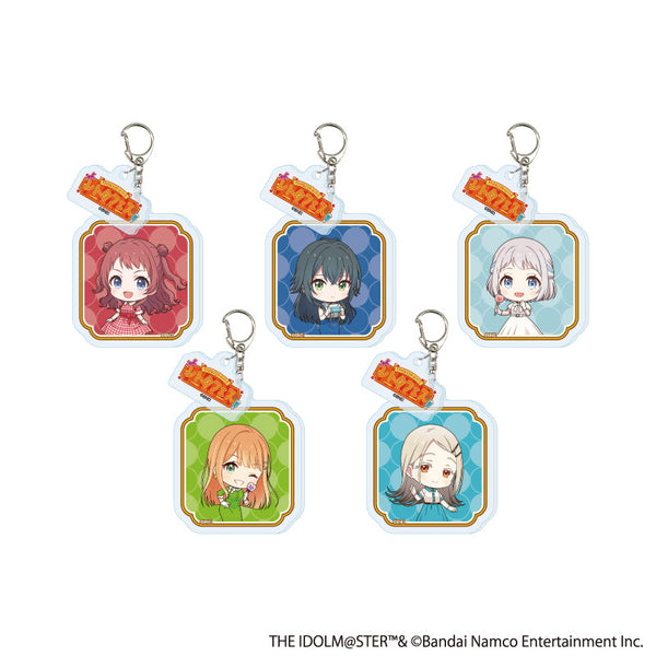 『アイドルマスターシリーズ×西武園ゆうえんち レトロフェス』パーツ付きアクリルキーホルダー06/学園アイドルマスター コンプリートセット(全5種)