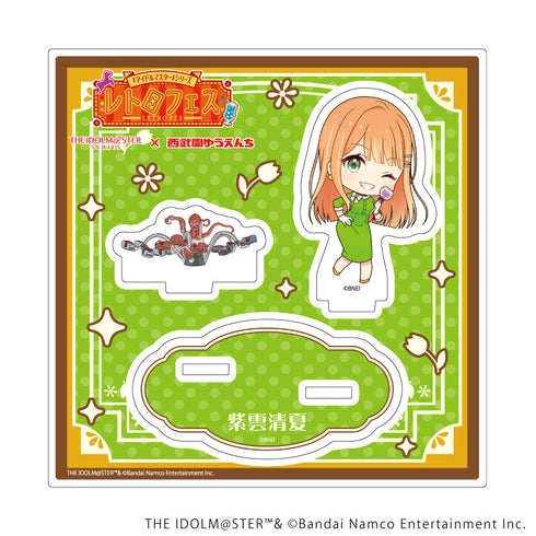 『アイドルマスターシリーズ×西武園ゆうえんち レトロフェス』アクリルスタンドプレート29/紫雲 清夏