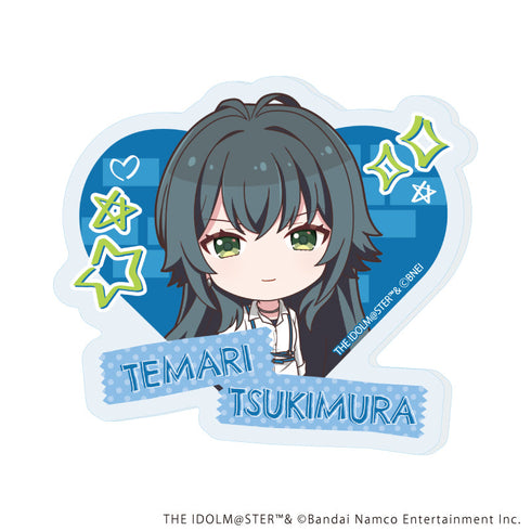 『学園アイドルマスター』アクリルプレートバッジ03/月村手毬 ストリートファッションver.(ミニキャライラスト)