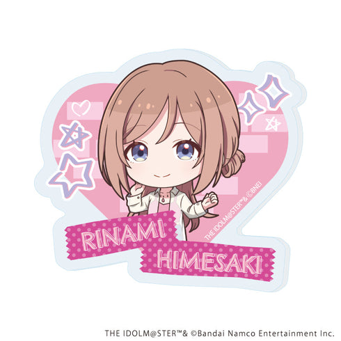 『学園アイドルマスター』アクリルプレートバッジ12/姫崎莉波 ストリートファッションver.(ミニキャライラスト)