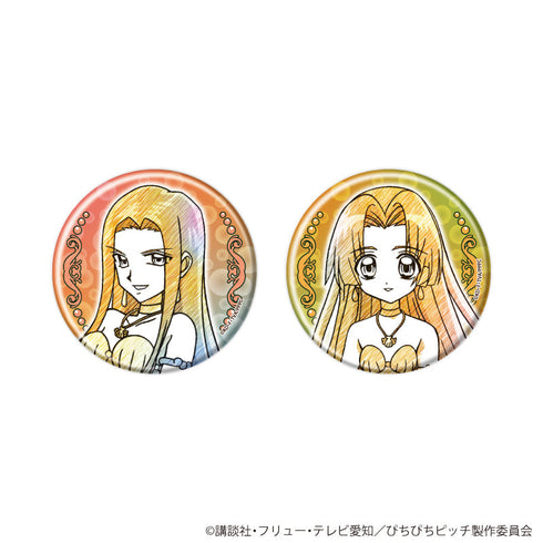 『マーメイドメロディーぴちぴちピッチ』缶バッジ2個セット04/沙羅&星羅(グラフアートスケッチイラスト)