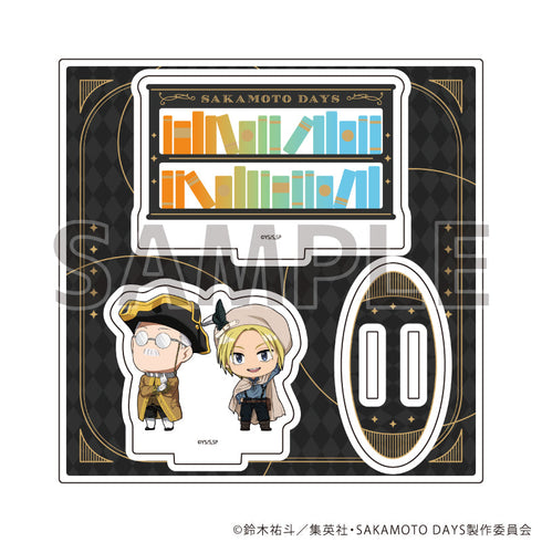 『SAKAMOTO DAYS』アクリルスタンドプレート01/坂本太郎&朝倉シン ゴシック風ver.(ミニキャライラスト)【202608再販】