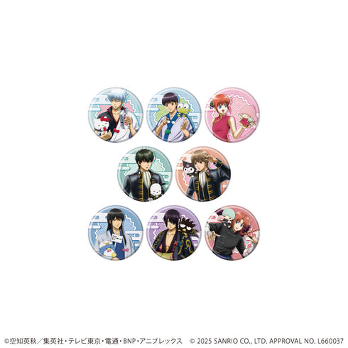 『銀魂×サンリオキャラクターズ』缶バッジ01/コンプリートセット(全8種)(コラボイラスト)