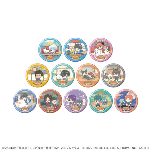 『銀魂×サンリオキャラクターズ』缶バッジ02/コンプリートセット(全12種)(コラボイラスト)