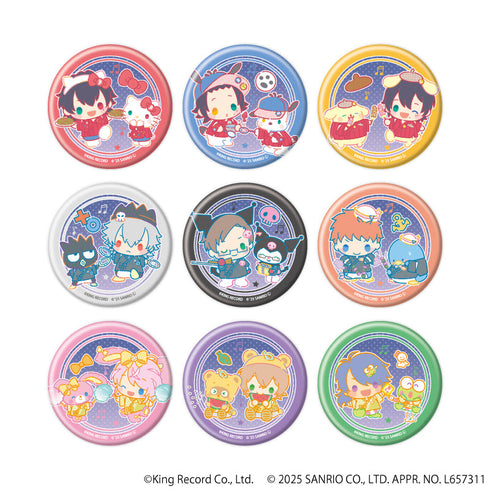 『ヒプノシスマイク SANRIO NAKAYOKU EDIT』マット加工缶バッジ01/コンプリートセット(全9種)