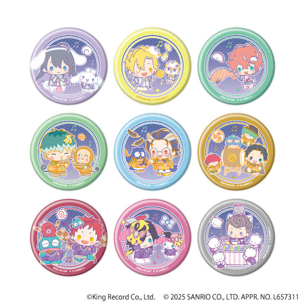 『ヒプノシスマイク SANRIO NAKAYOKU EDIT』マット加工缶バッジ02/コンプリートセット(全9種)