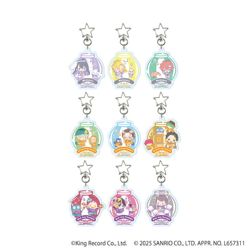 『ヒプノシスマイク SANRIO NAKAYOKU EDIT』星型ナスカンアクリルキーホルダー02/コンプリートセット(全9種)