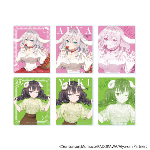 『時々ボソッとロシア語でデレる隣のアーリャさん』アクリルカード02/フルーツ×アニマルver. BOX(全6種)(描き下ろしイラスト)
