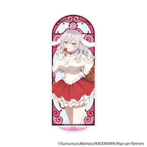 『時々ボソッとロシア語でデレる隣のアーリャさん』BIGアクリルスタンド01/アーリャ フルーツ×アニマルver.(描き下ろしイラスト)