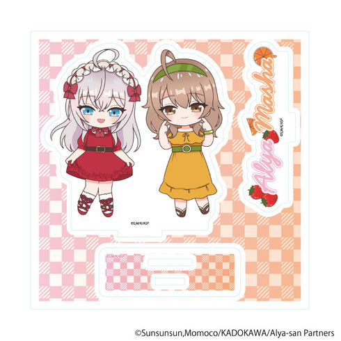 『時々ボソッとロシア語でデレる隣のアーリャさん』アクリルスタンドプレート03/アーリャ&マーシャ フルーツver.(POP Artイラスト)