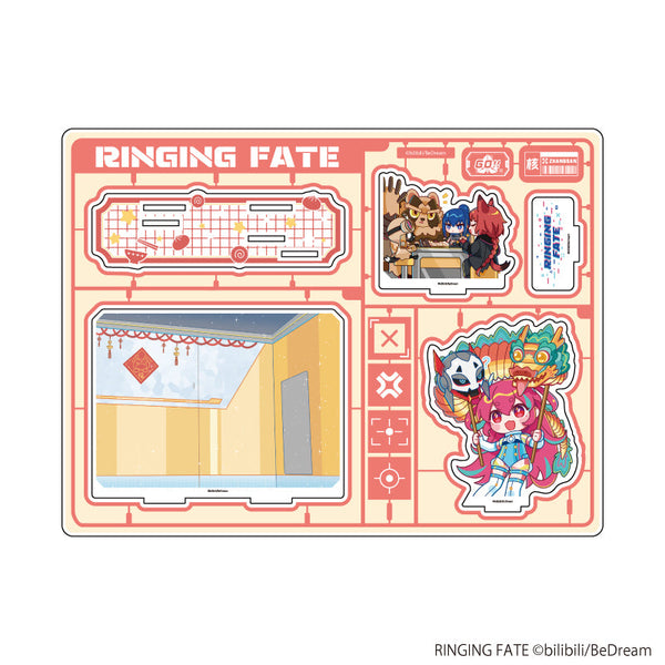 『RINGING FATE』アクリルジオラマ01/集合デザイン(公式イラスト)