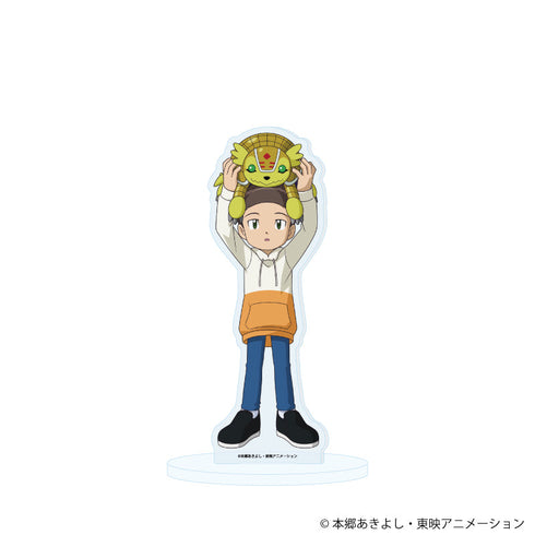 『デジモンアドベンチャー02』アクリルスタンド29/火田伊織&アルマジモン ぬいぐるみver.(描き下ろしイラスト)