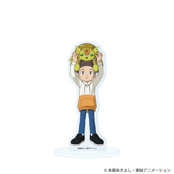 『デジモンアドベンチャー02』アクリルスタンド29/火田伊織&アルマジモン ぬいぐるみver.(描き下ろしイラスト)