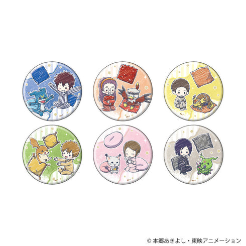 『デジモンアドベンチャー02』缶バッジ11/パジャマパーティーver. BOX(全6種)(グラフアートイラスト)