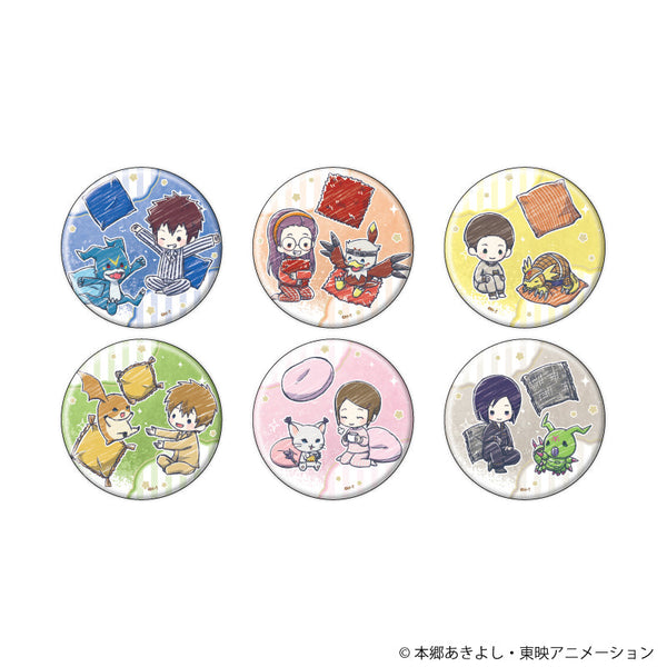 『デジモンアドベンチャー02』缶バッジ11/パジャマパーティーver. BOX(全6種)(グラフアートイラスト)
