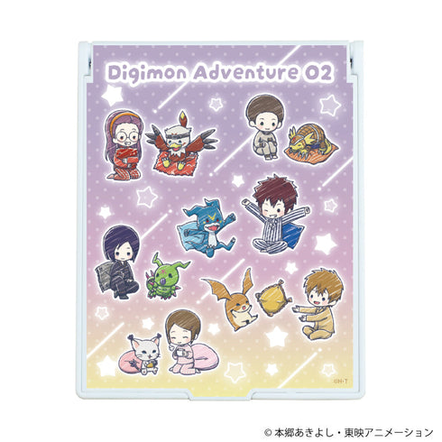『デジモンアドベンチャー02』デカキャラミラー08/集合デザイン パジャマパーティーver.(グラフアートイラスト)