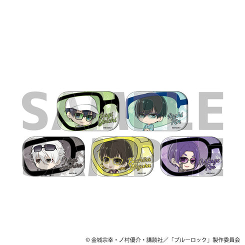 『ブルーロック』スクエア缶バッジ01/サングラスver. BOX(全5種)(ミニキャライラスト)