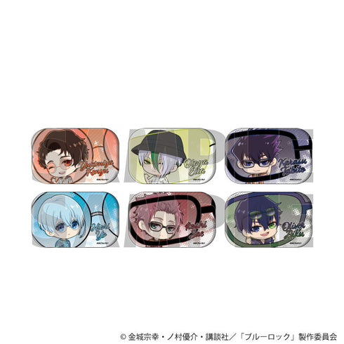 『ブルーロック』スクエア缶バッジ02/サングラスver. BOX(全6種)(ミニキャライラスト)